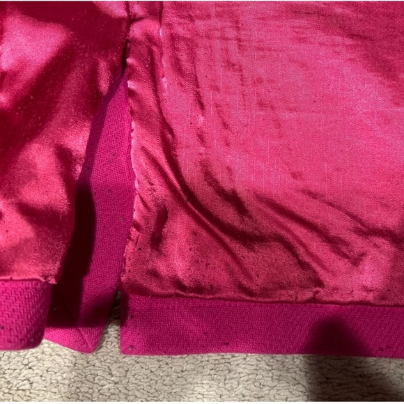 J Crew Coat Jacket Womens Size 10 Stadium Cloth Nello Gori Pink Fuschia Wool - Picture 6 of 8